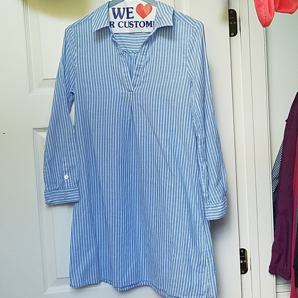 JOIE blue and white dress